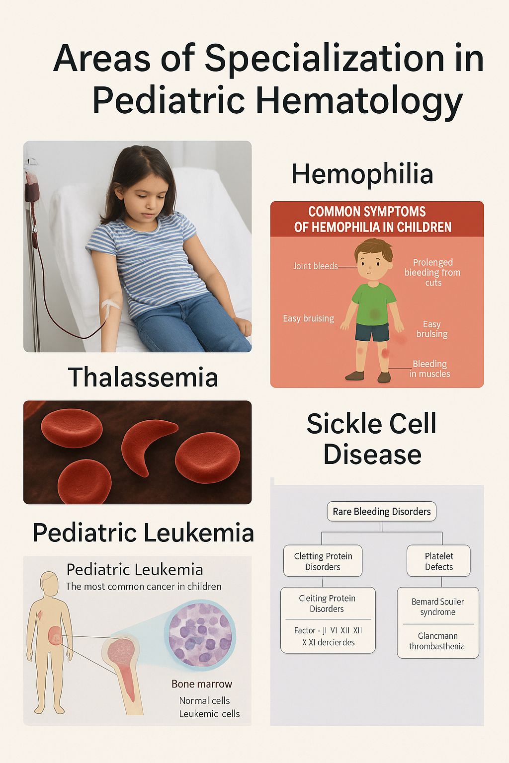 Areas of Specialization in Pediatric Hematology in India of Dr. Shweta Bansal